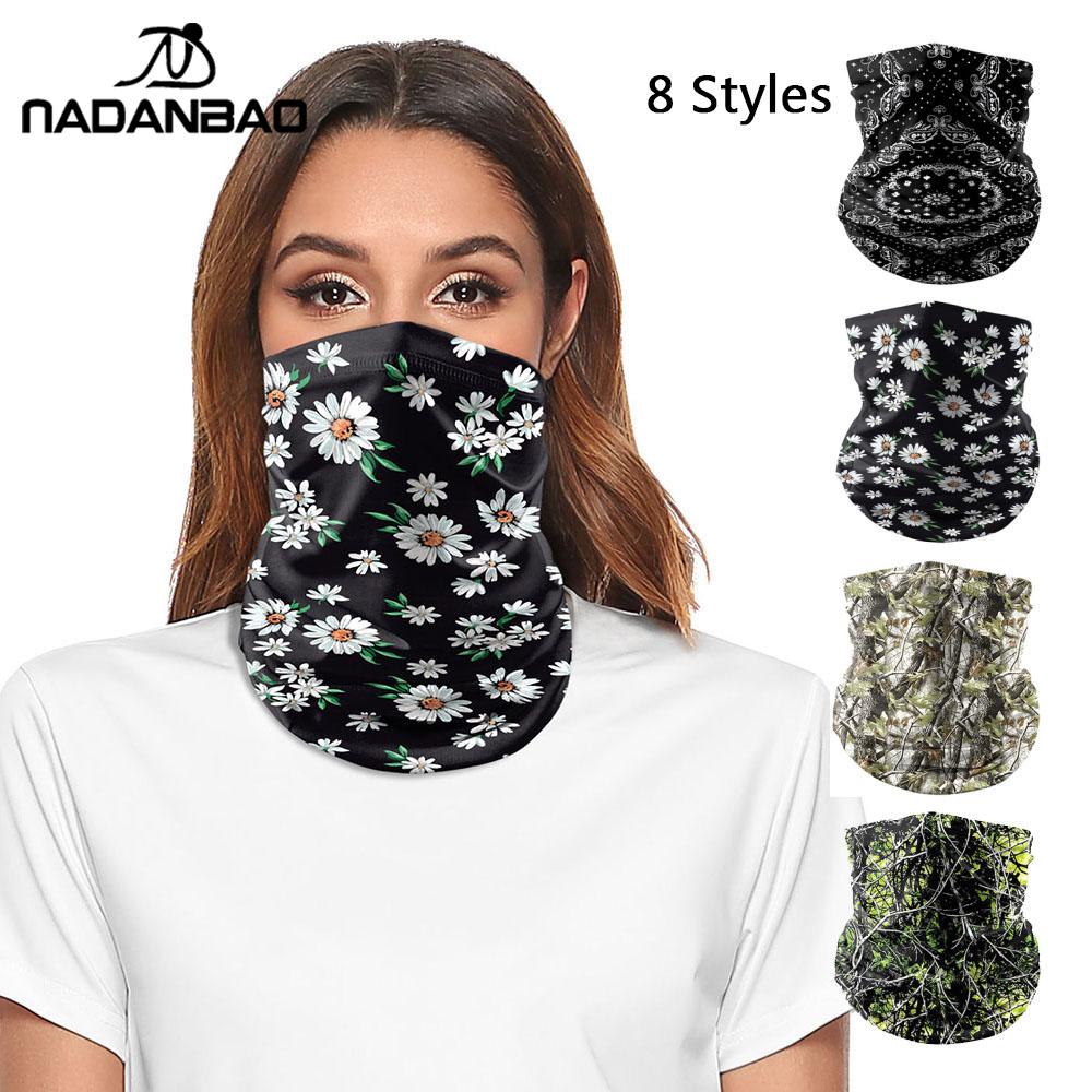 NADANBAO-écharpe Mandala, cagoule à Camouflage, Tube varié, bandeau serre-tête couvre-tête de bicyclette, Snowboard, couverture faciale