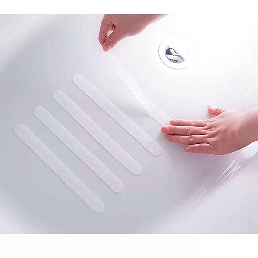 Bathroom Anti-Slip Shower Stickers Practical Transparent Bath Non Slip Safety Strips Mat For Bathtubs Showers Stairs Floor
