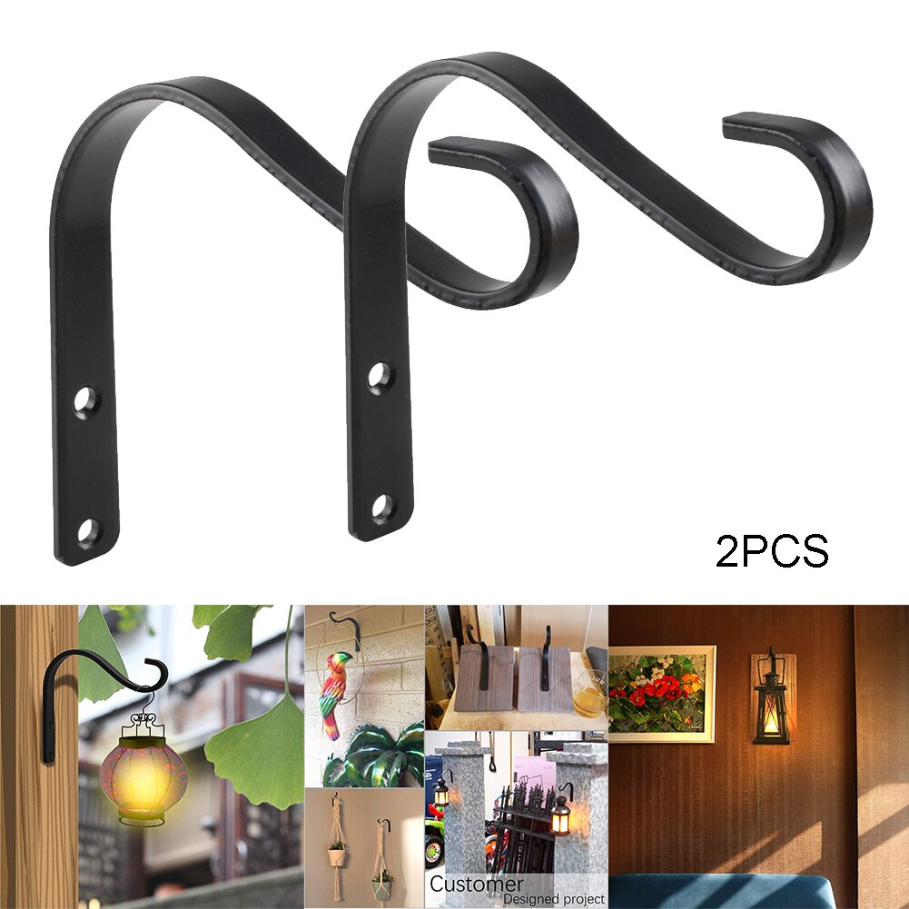Muur Haken Bloem Haken Plant Haken Bloem Opknoping Lamp Lantaarn Haken Ijzer Tuin Opknoping Hanger Accessoires