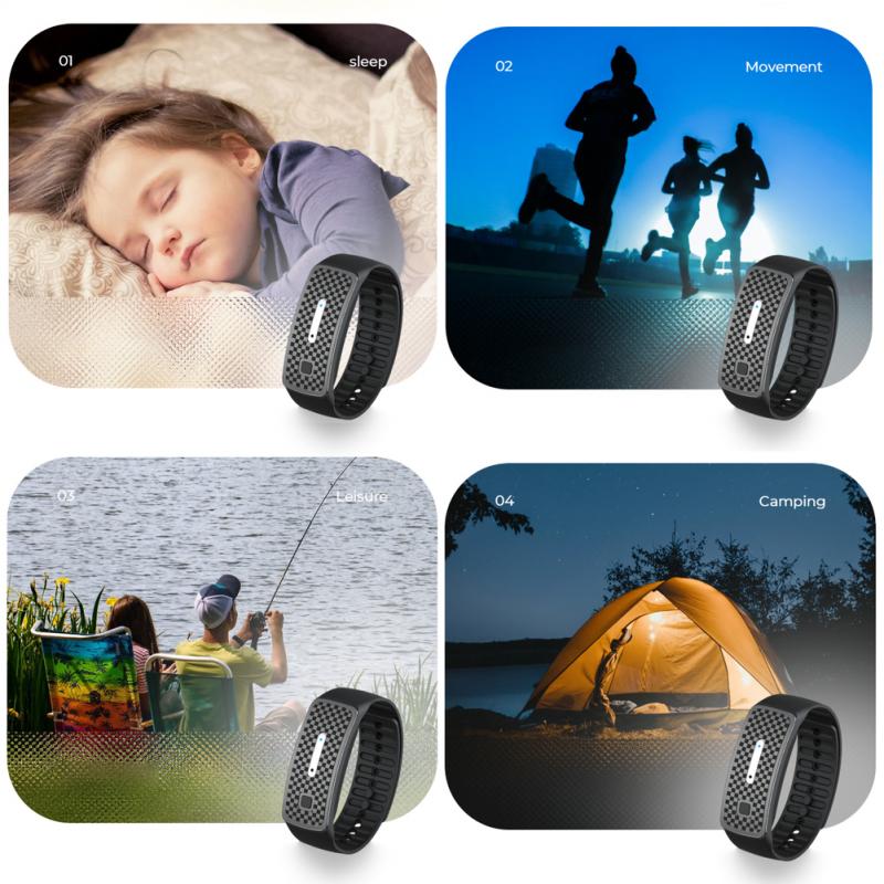 Mosquito Repellent Bracelet Ultrasonic Outdoor Anti Insect Wrist Band Bug Repeller Fast Charge Wristband For Child Pet Repellent