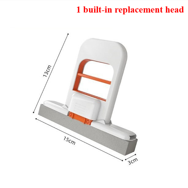 Mini Mops Vloerreinigingsspons Knijpmop Huishoudelijke schoonmaakmiddelen Thuis Auto Draagbare ruitenwisser Glazen scherm Bureaureiniger Mop: Rood