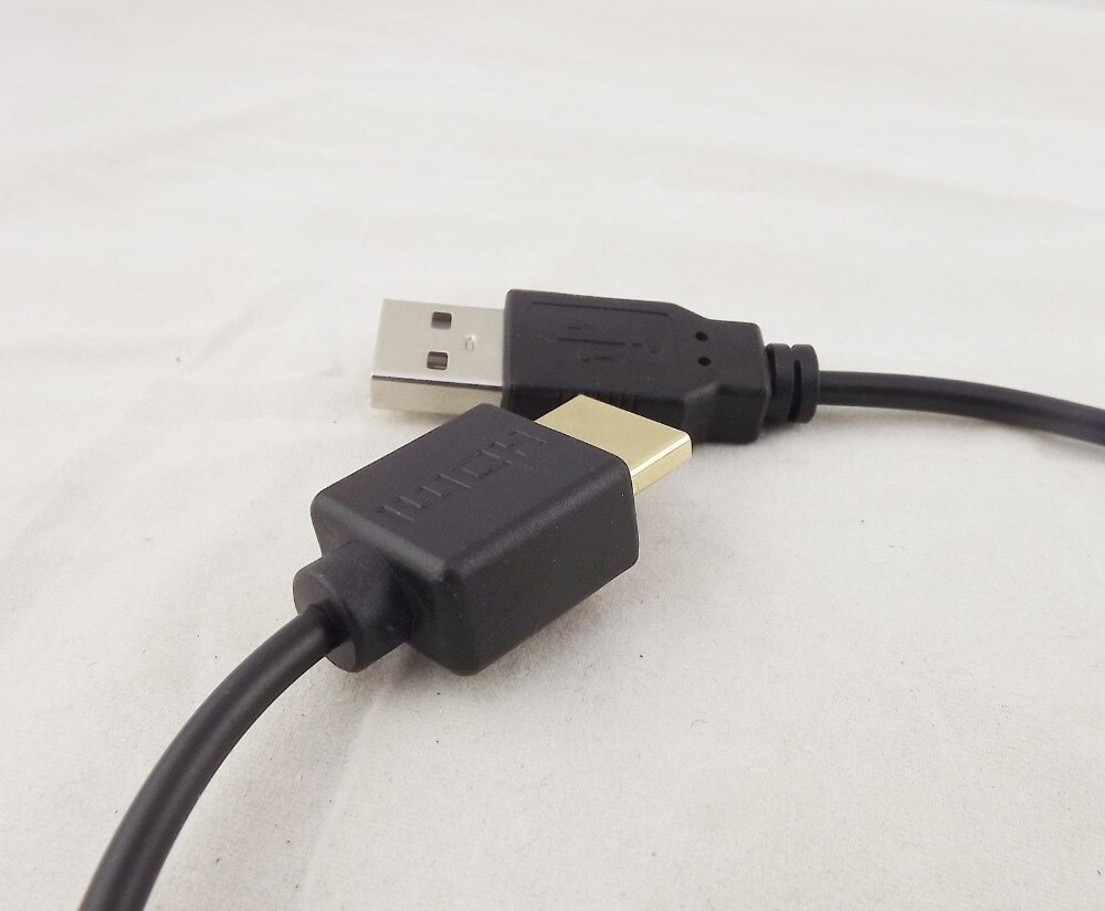 1pc 50cm HDMI Male to USB 2.0 A Male Plug Adapter Converter Connector Charger Cable