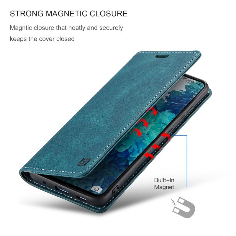 Dla Samsung S20 FE 5G przypadku skóry rocznika etui na telefony na Samsung S20 Ultra S20 Plus S20FE przypadku odwróć portfel pokrywa S 20 torby Coque