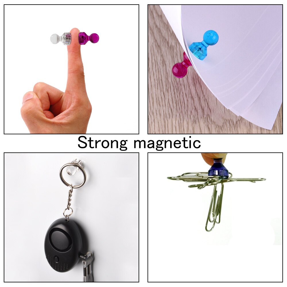 35 pcs Push Pin Magnets Thumbtacks Strong Neodymium Magnets Cones Fridge Whiteboard Magnets Office School Supplies