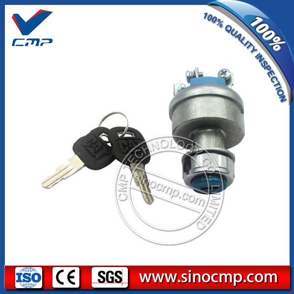 SINOCMP 320C Excavator 9G-7641 9G7641 Ignition Switch with 2 keys, 4 lines