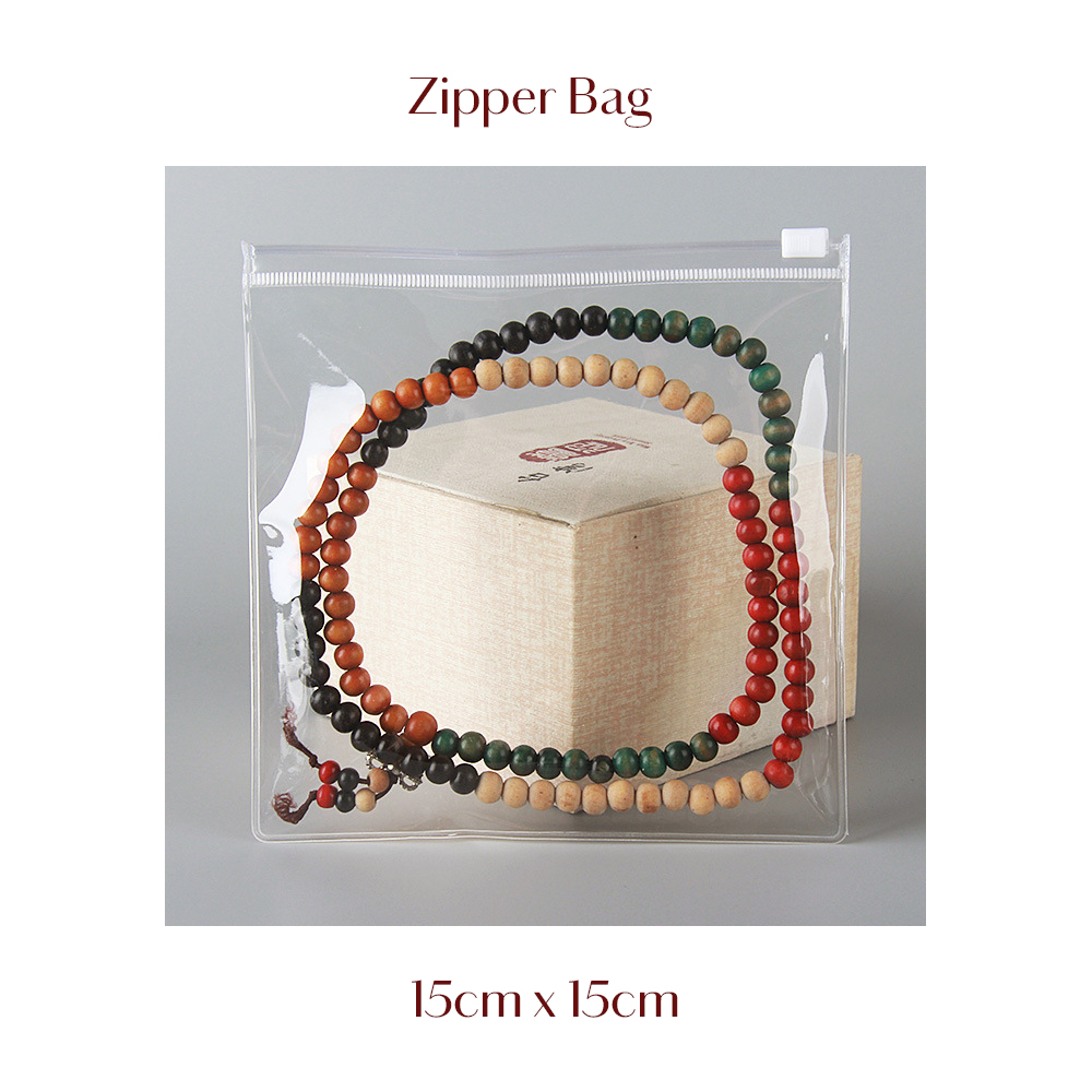 Bolsa con cremallera para joyería, plástico PVC transparente, pulsera, collar, pendientes, bolsa de para embalaje de pequeñas empresas, 10/20 Uds.: Morado