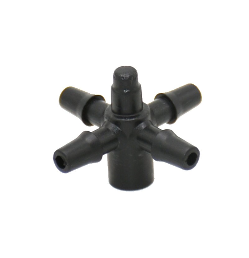 1/8 &quot; 4- -veis pil dråpeteller vann splitter kryss 2- veis kobling 3/5 slange drypp pil system adapter 25 stk.