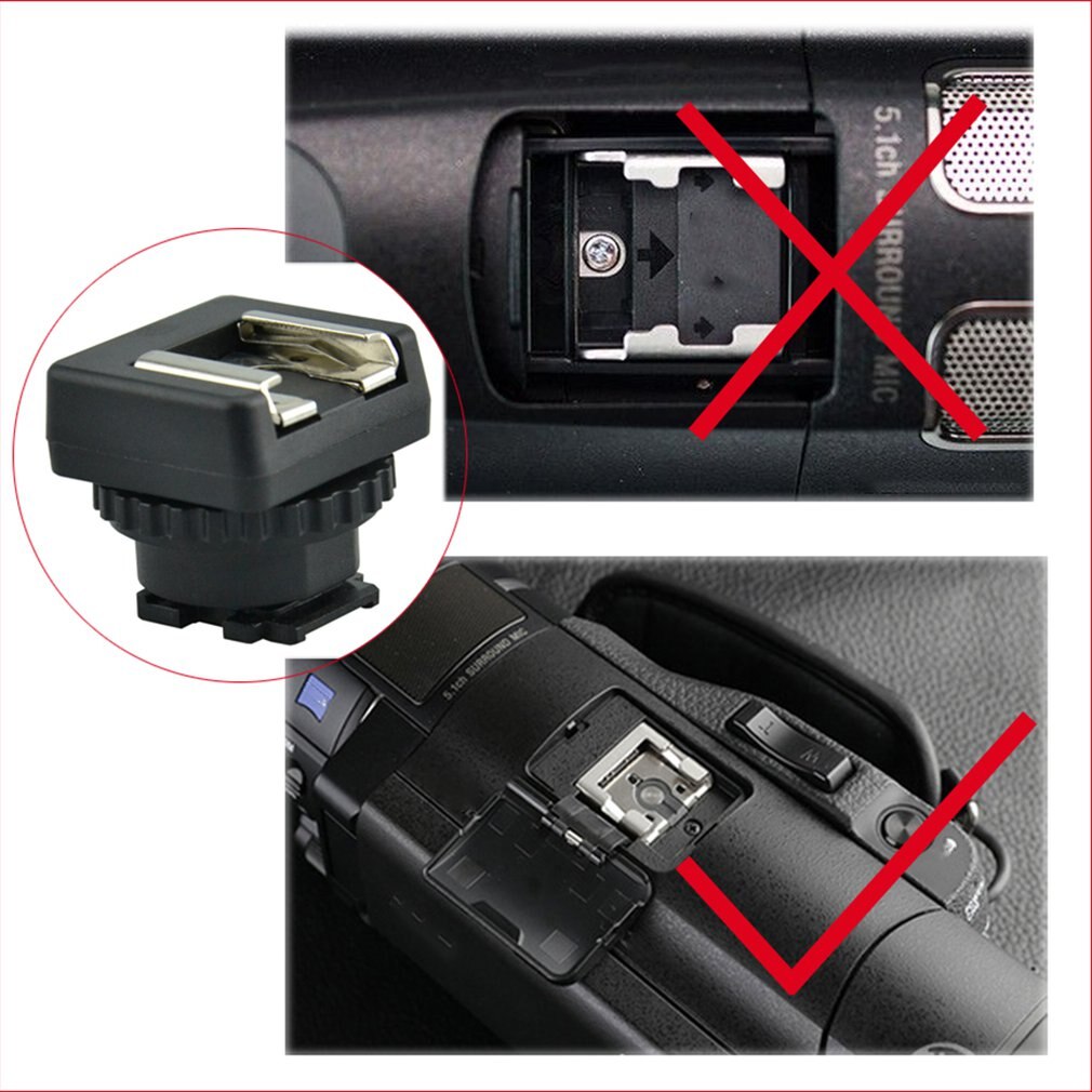 Msa-mis standard sko adapter konverter multi interface sko dv videokamera montering til sony