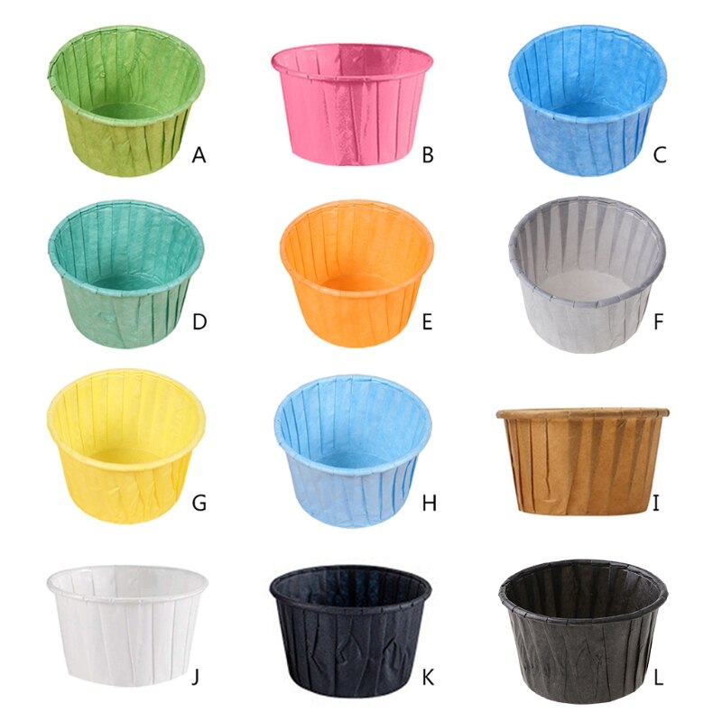 50Pcs Muffin Cupcake Papier Cup Oilproof Cupcake Liner Bakken Cup Lade Case