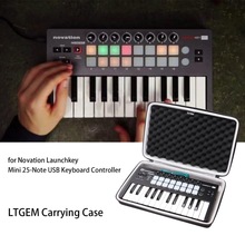 LTGEM EVA Hard Case für Novation Launchkey Mini 25-Hinweis USB Tastatur MK2 Controller-Reise Schutzhülle Trage Tasche