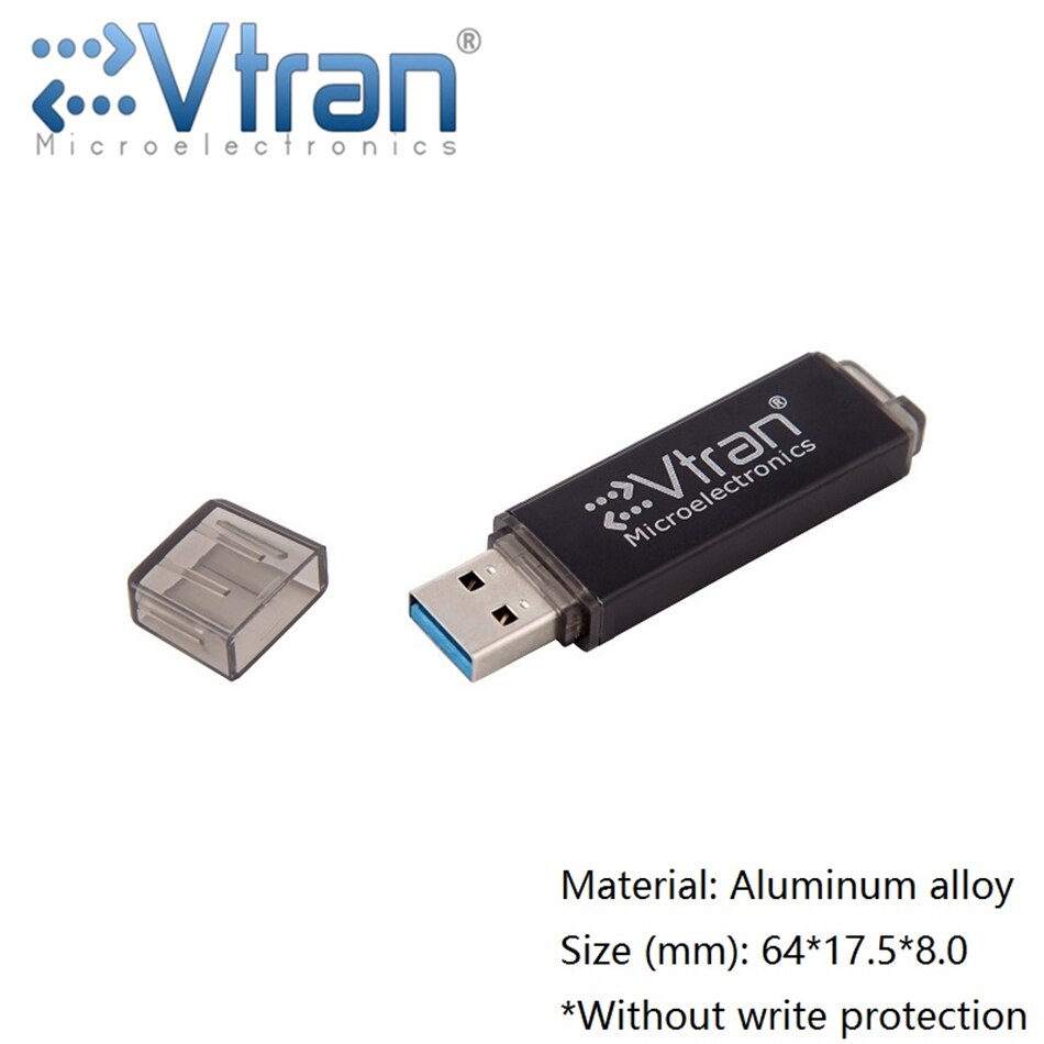 EVtran V03S SLC USB3.0 16G 32G 64G SLC USB3.0 FlashDisk escribir protección de alta velocidad IS903 SLC transparente SLC disco: 32 GB / Azul