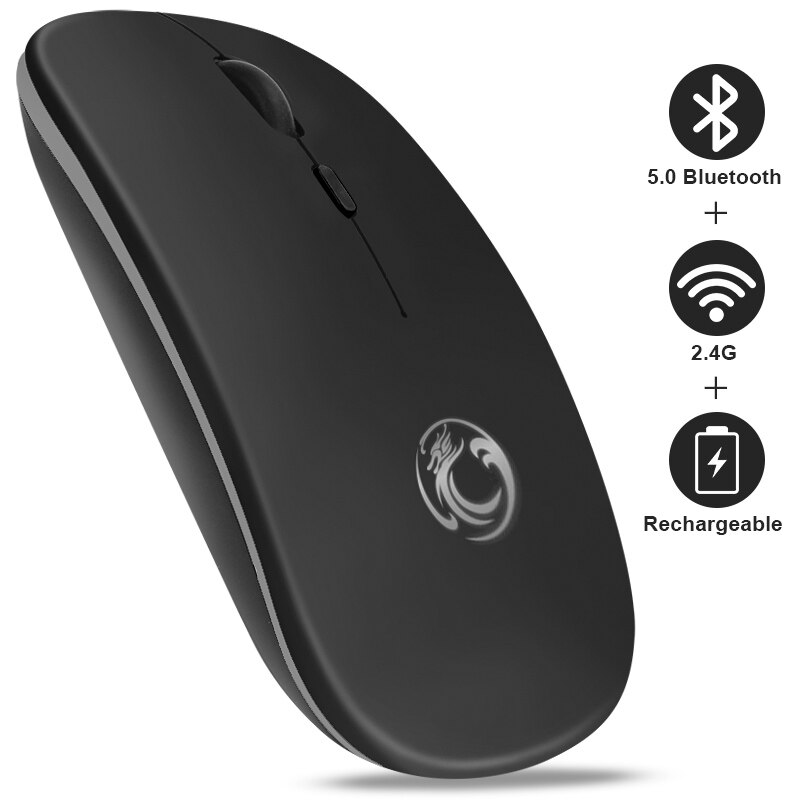 Wireless Mouse Bluetooth Mouse For Computer Rechargeable Ergonomic Mouse Bluetooth Mause Silent Optical USB Mice For PC Laptop