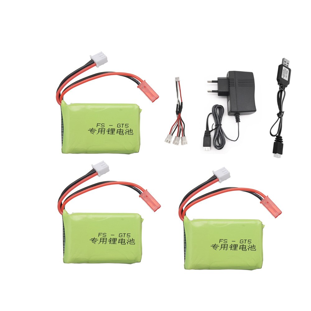 7.4v 1500mah Lipo Battery for Flysky FS-GT5 MC6C/MCE7 2.4G 6CH Transmitter 2s 7.4v Rechargeable Battery Charger For RC Car Boat