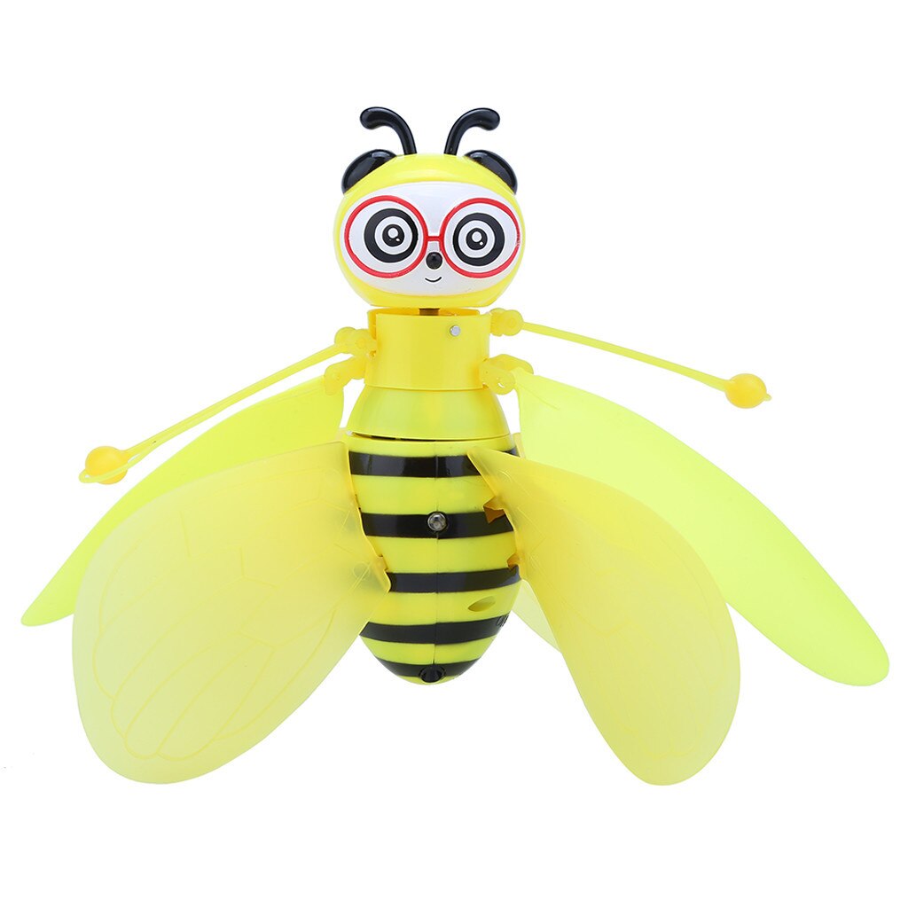 Remote control aircraft TOP Electric Infrared Sensor Bee Flying Toys Hand-Controlled Helicopter LED Light 8.31: Default Title