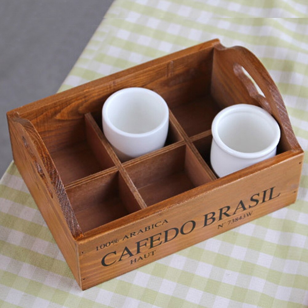 Handmade Rustic Antique Wooden Box Wooden Flower Garden Succulent Plant Pot Retro Storage Box Office Decor Flower Bed