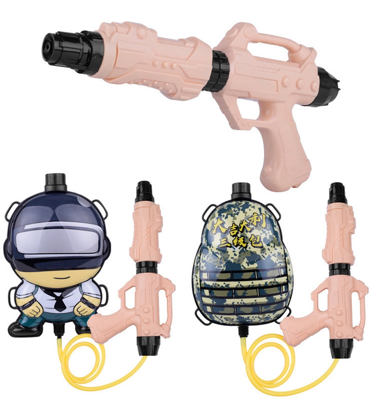 Tegneserie barn vannpistol stor kapasitet trekk oppbevaringspose vannpistol sprøyte barn sommer vann fest leker vannpistol