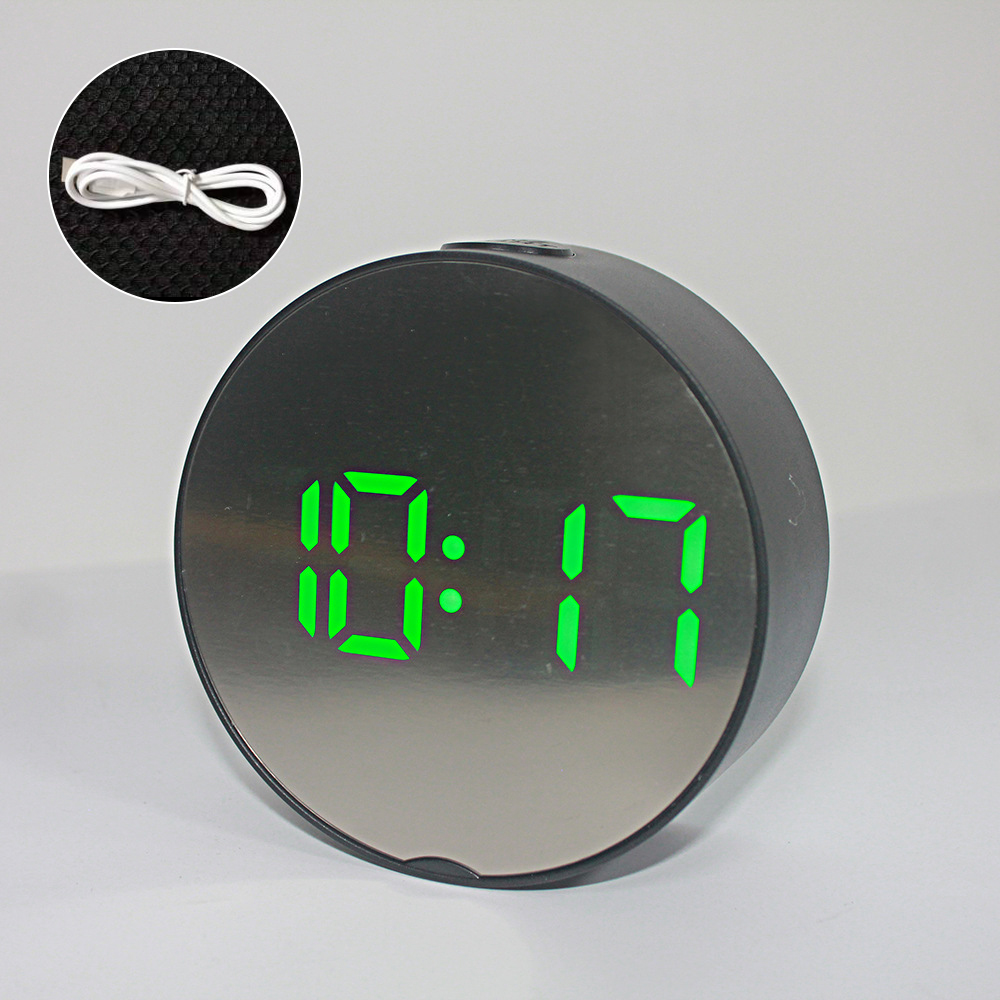 1PC Display Alarm Clock Digital Thermometer Calendar Display Date Desk Table Clock Travel Ectronic Mini Clocks