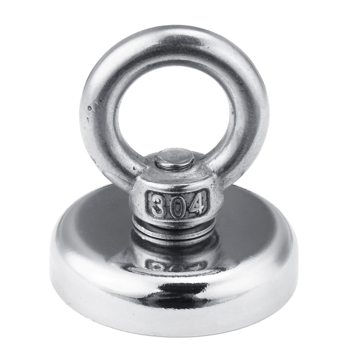 D48mm Strong Powerful Neodymium Magnet Hook Salvage Magnet Sea Fishing Equipments Holder Pulling Mounting Pot with ring