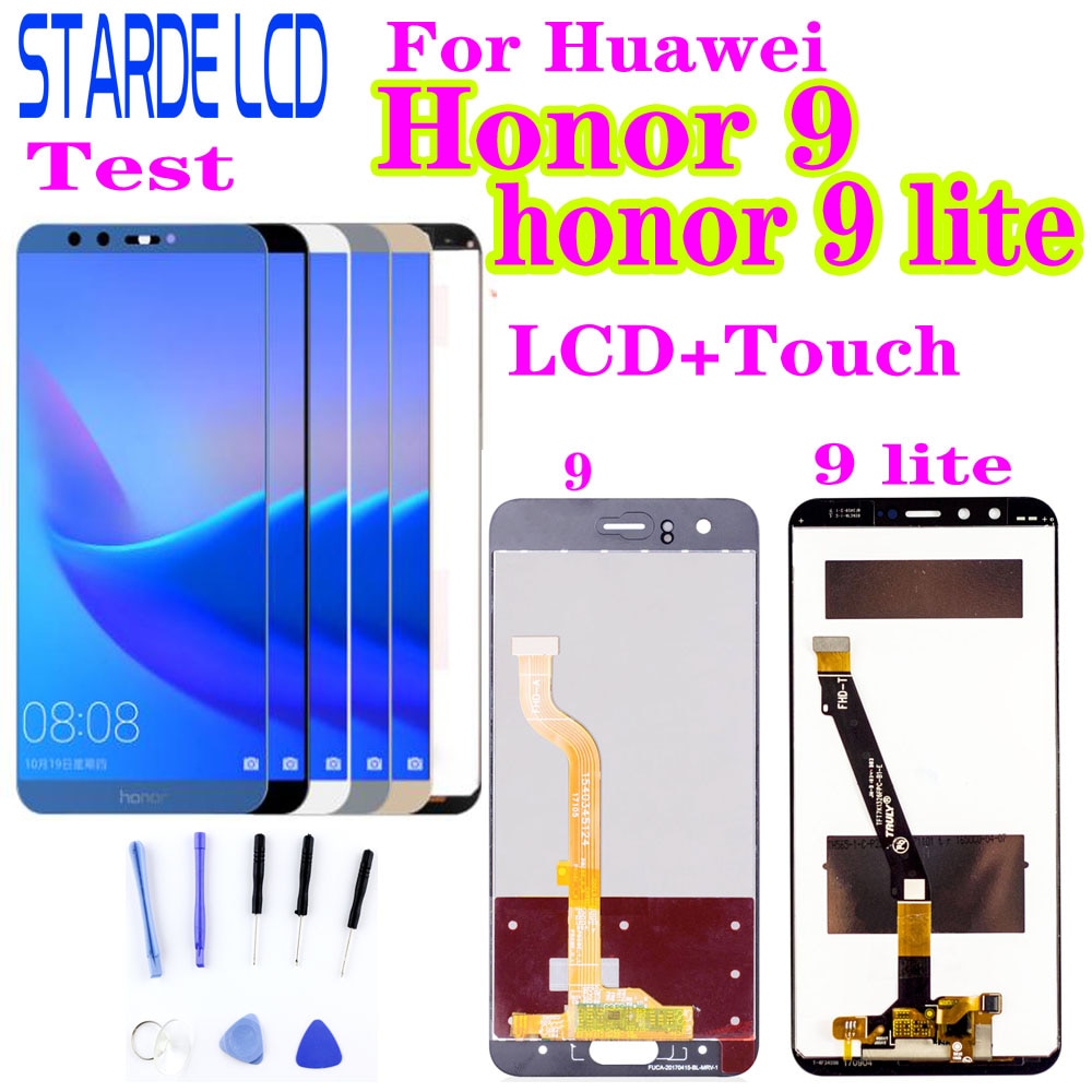 For Huawei Honor 9 LCD Display Touch Screen Digitizer STF L09 For Huawei Honor 9 Lite LCD Honor9 LCD LLD L31 L22 L21 L22A Screen