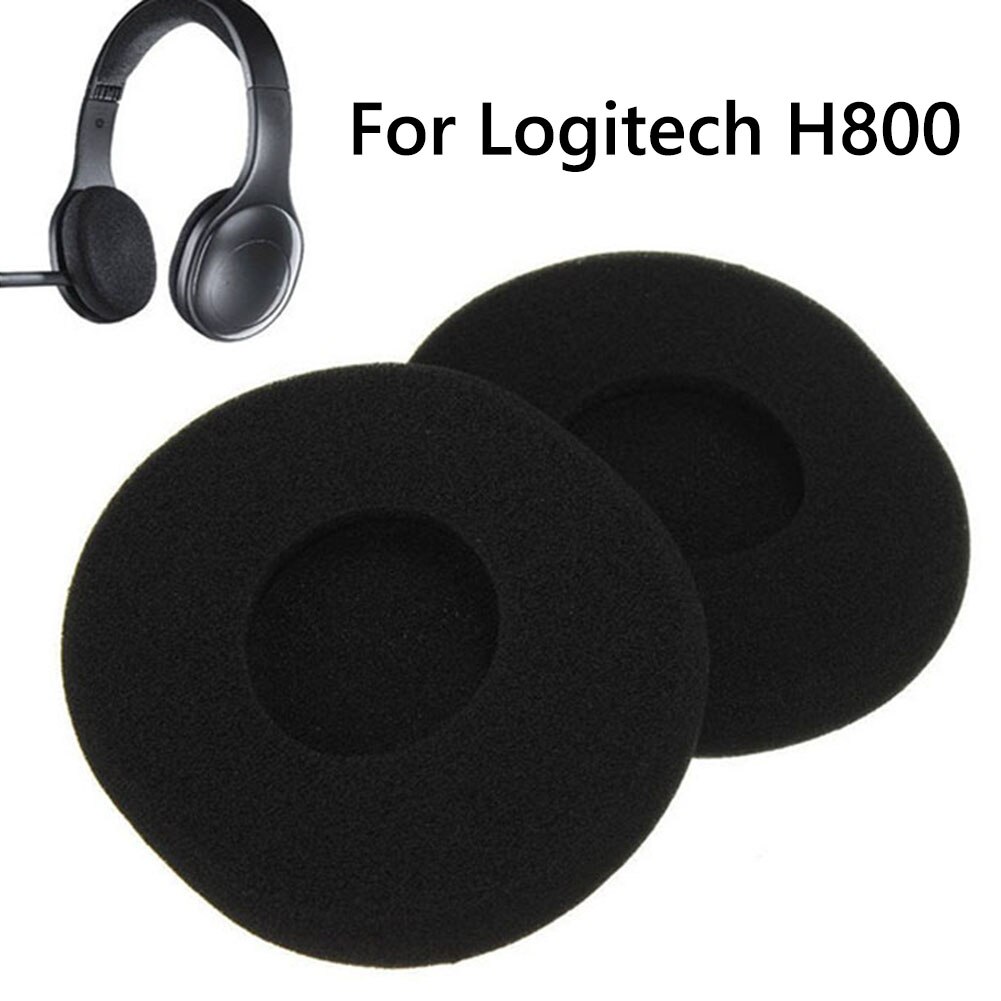 1 Paar Oorkussens Oordopjes Vervanging Draadloze Hoofdtelefoon Headset Spons Cover Voor Logitech H800 H 800