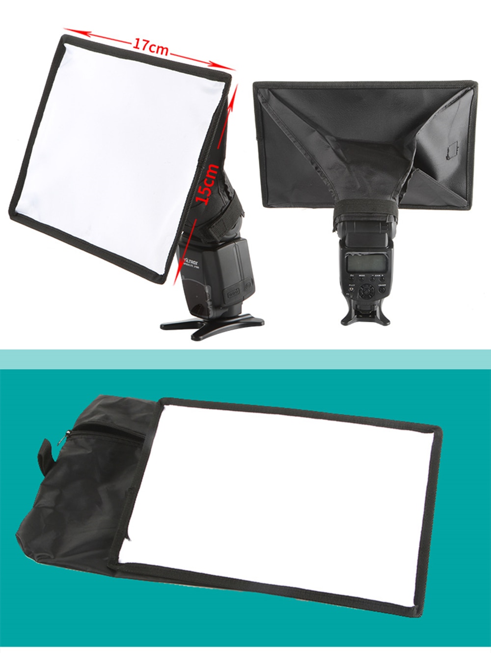 Viltrox 15x17cm Flash Speedlite Universele Mini Draagbare Softbox Diffuser voor Canon Nikon Sony Godox Viltrox JY-680A JY-680Ch