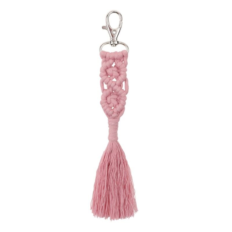 OOTDTY gland porte-clés pour femmes Boho porte-clés porte-clés macramé breloque pour sac voiture suspendus bijoux pour les amis: 28