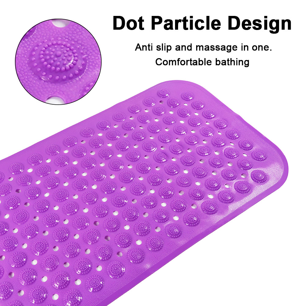 Silicone World Bathroom Anti-skid Mat PVC Bathroom Massage Foot Mat Shower Household Bathtub Mat With Suction Cup Floor Mats