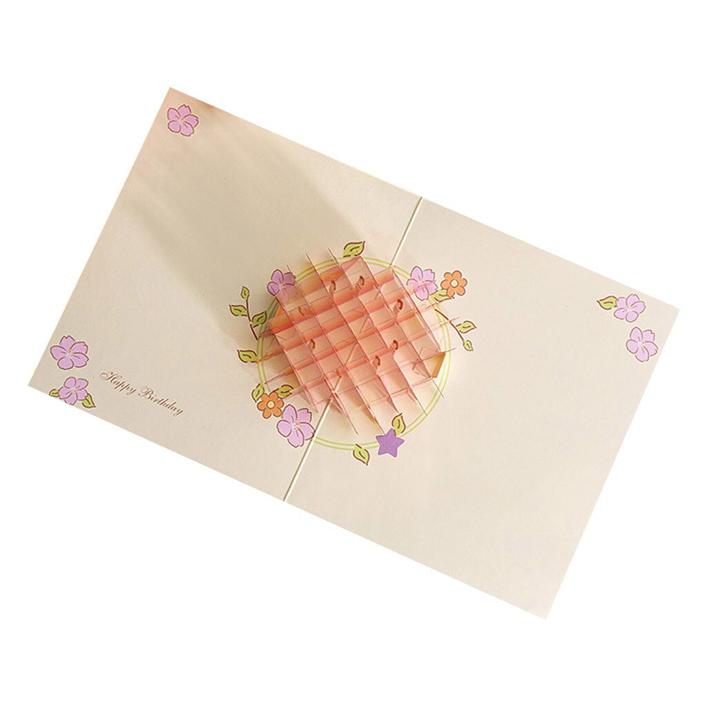 Tarjetas 3d Up para San Valentín, feliz cumpleaños, tarta de cristal, tarjeta de felicitación, feliz cumpleaños, tarjetas de felicitación de aniversario: Default Title