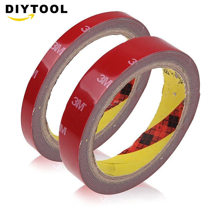 3M Strong Permanent Acrylic Foam Double-Sided Adhesive Glue Tape Super Sticky With Red Liner 6/8/10/12/15/20 mm
