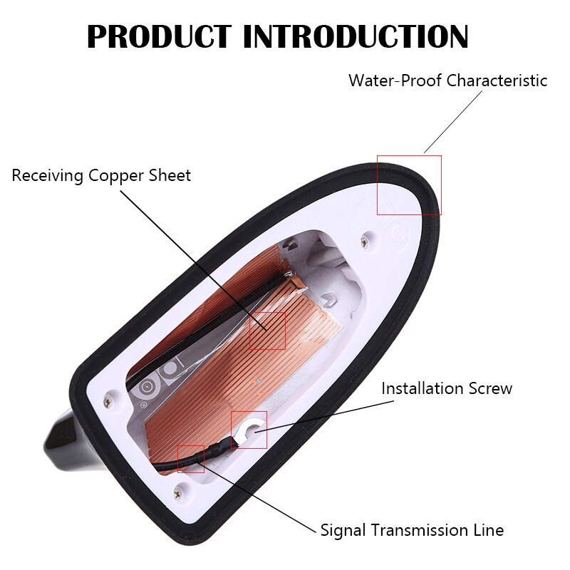 For Nissan Qashqai X-Trail X Trail J10 J11 T31 T32 Car Waterproof Shark Fin Roof Antenna Radio Signal Aerials Exterior Parts