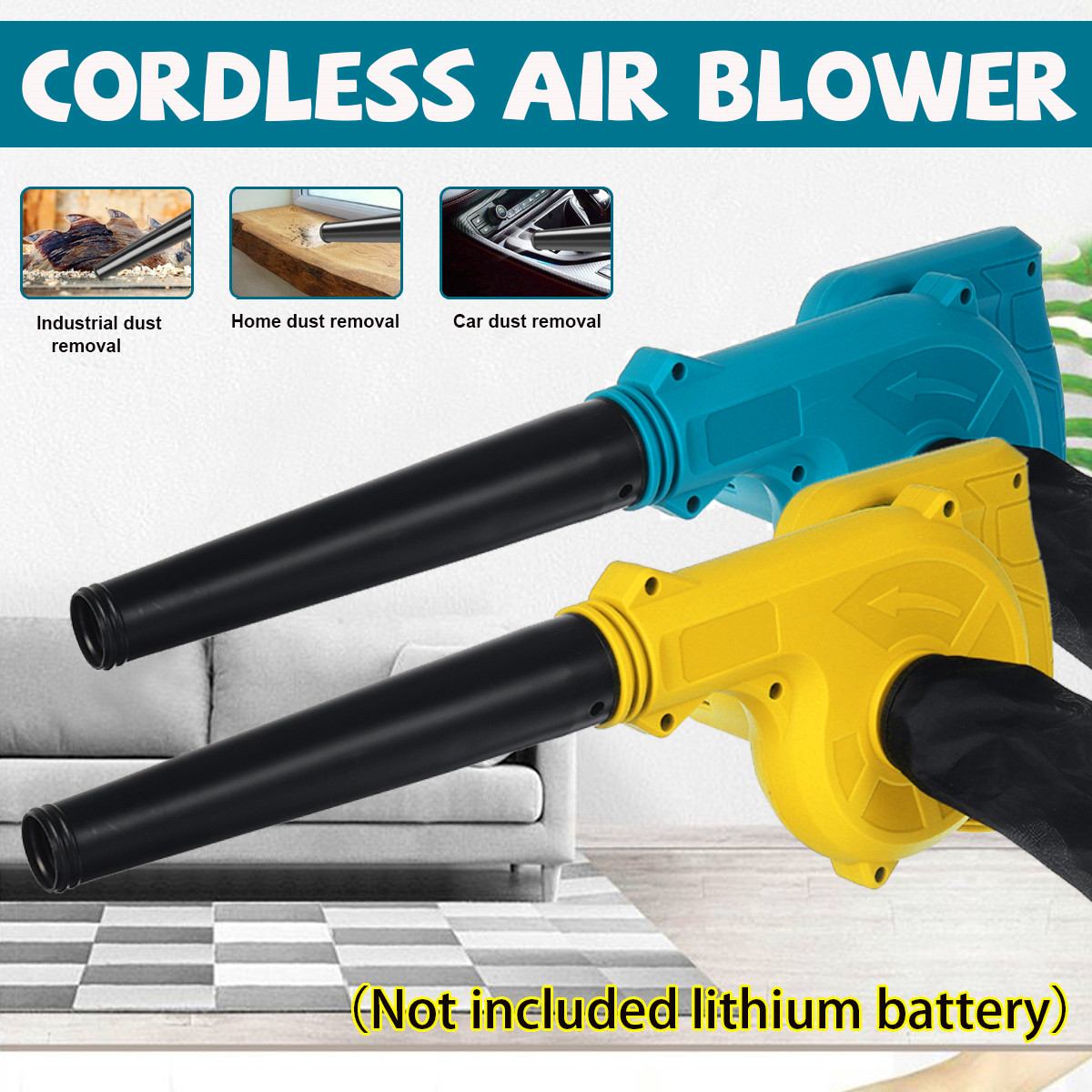 Cordless Electric Air Blower For Makita 18V Li-ion Battery Vacuum Cleaning Blower Leaf Computer Dust Collector Power Tools