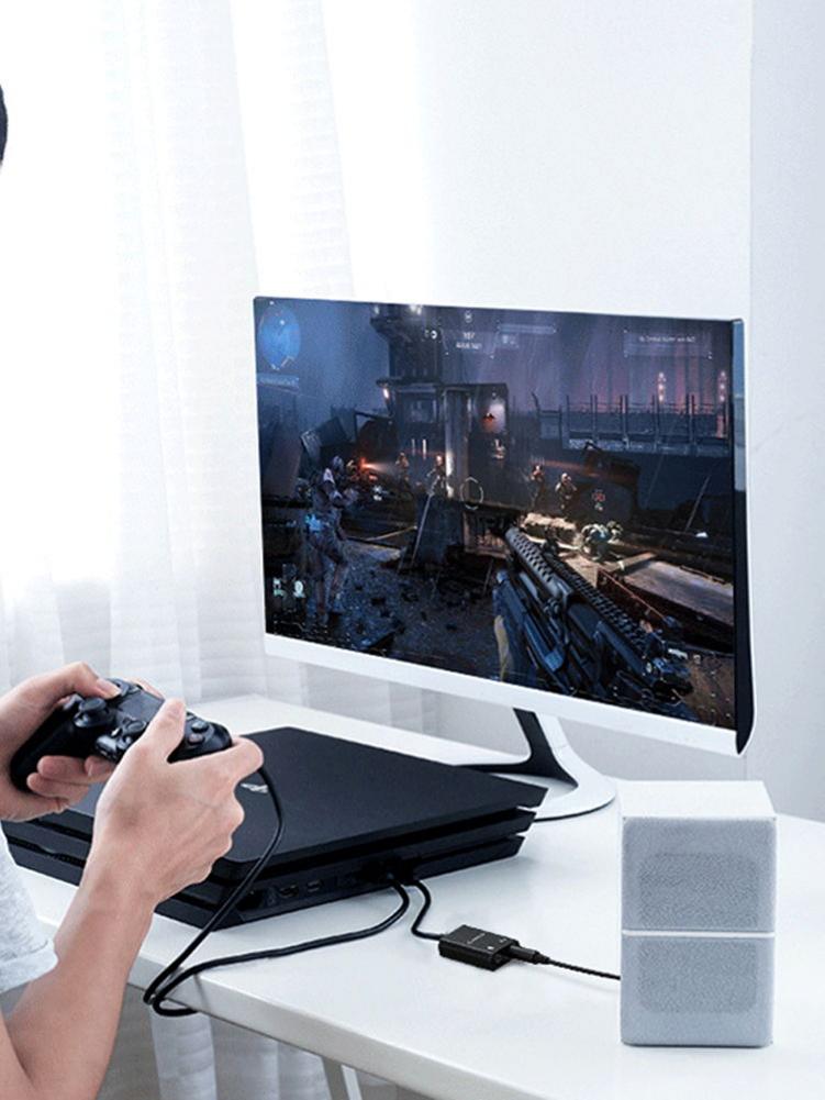 USB Sound Card External Desktop Computer Notebook For PS4 Audio Adapter Stereo Sound Card For Windows Mac Linux PC Laptop