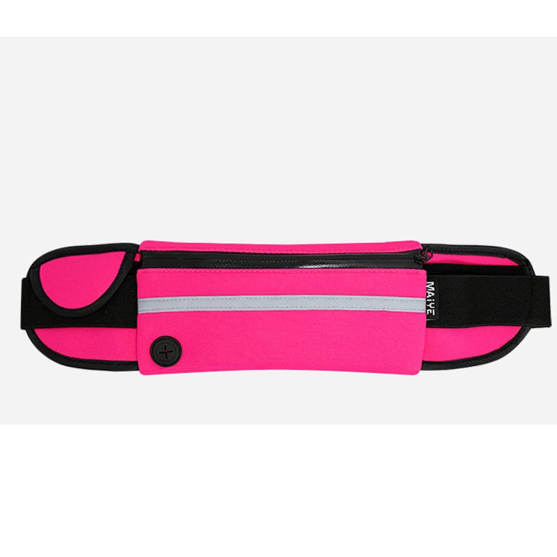 Wasserdicht Sport Läufer Taille miserabel Tasche Laufen Joggen Gürtel Tasche Postleitzahl fanny Pack: Heißes Rosa