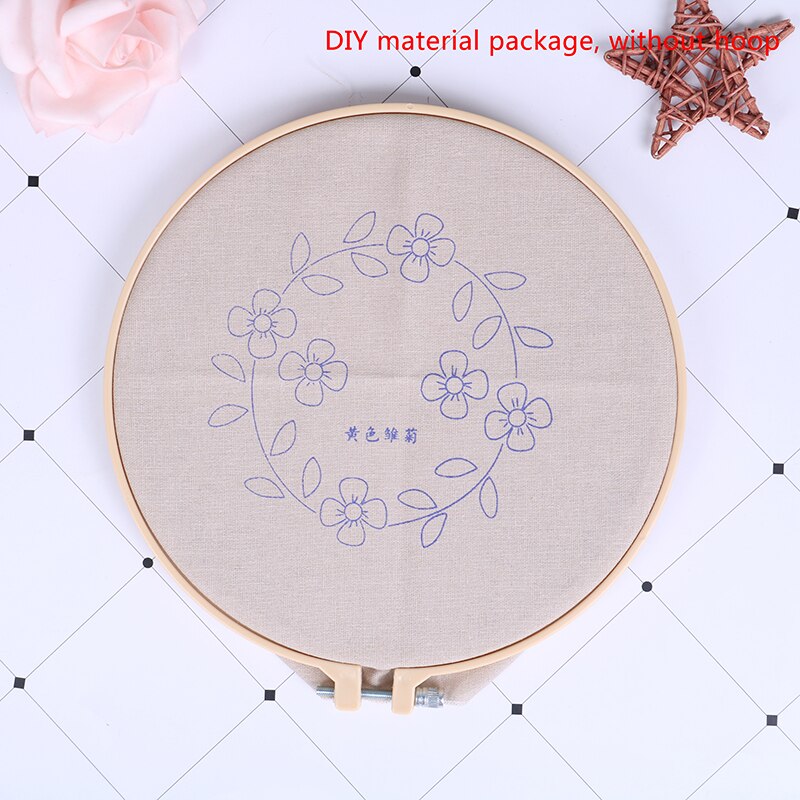 Madeliefjes borduurwerk handwerk naaldwerk kruissteek kit katoen schilderij diy: D