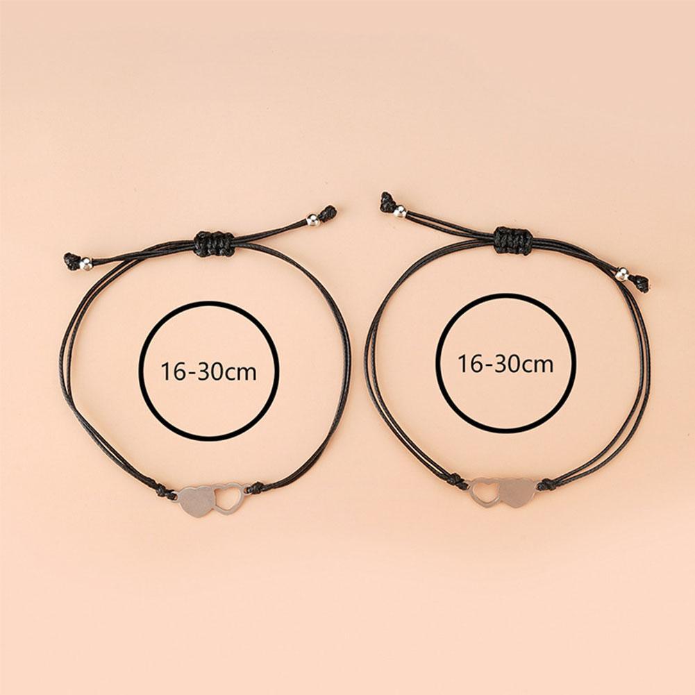 2/3/4/5Pcs Sister Card Bracelet Steel Heart-shaped Good Friend Bracelet Birthday Symbol Of Friendship