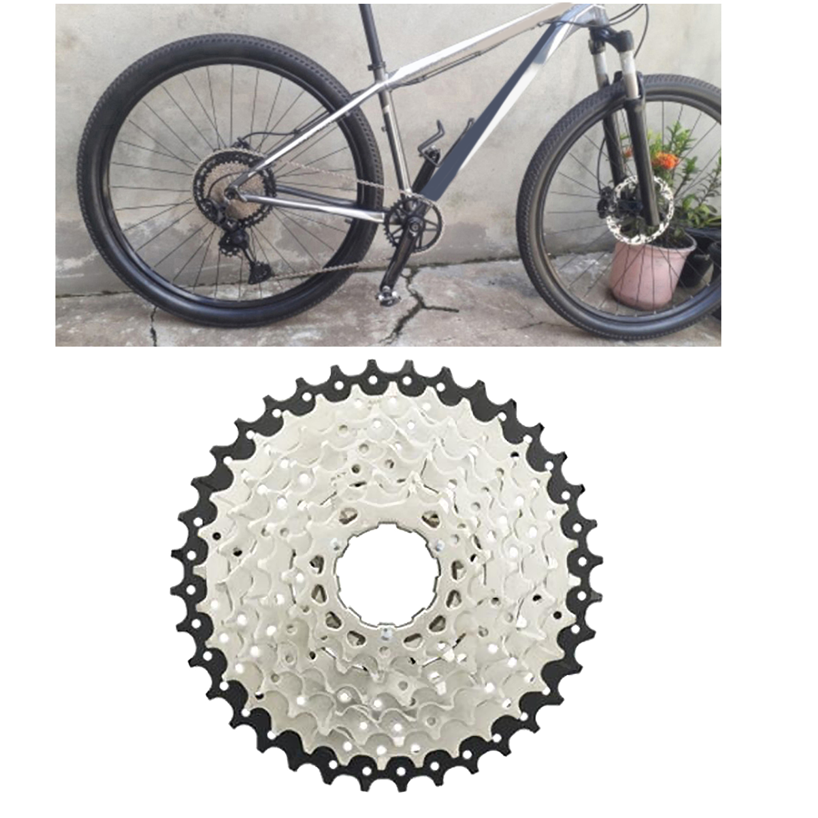 Bicycle Freewheel High-Tensile Steel Sprocket Bike Freewheel for Bicycle Maintenance Bicycle Flywheel Bike Modification: 9 speed 11-36T