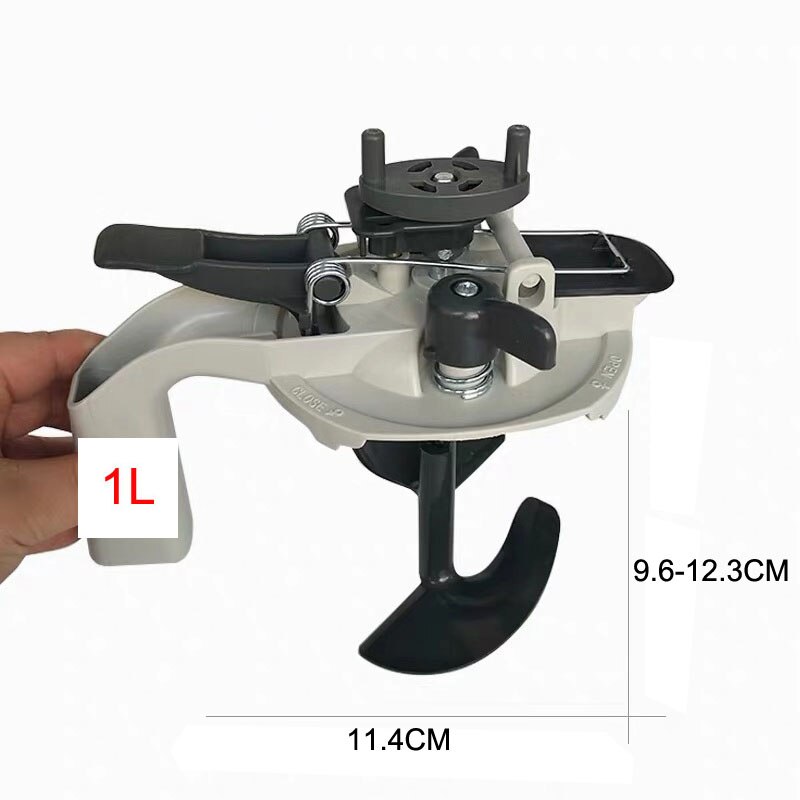 1L 4L Verf Mixer Metalen Verf Kan Handheld Beton Cement Mixer Thinset Mortel Grout Gips Cement Mixer Roeren Tool: 1L mixer