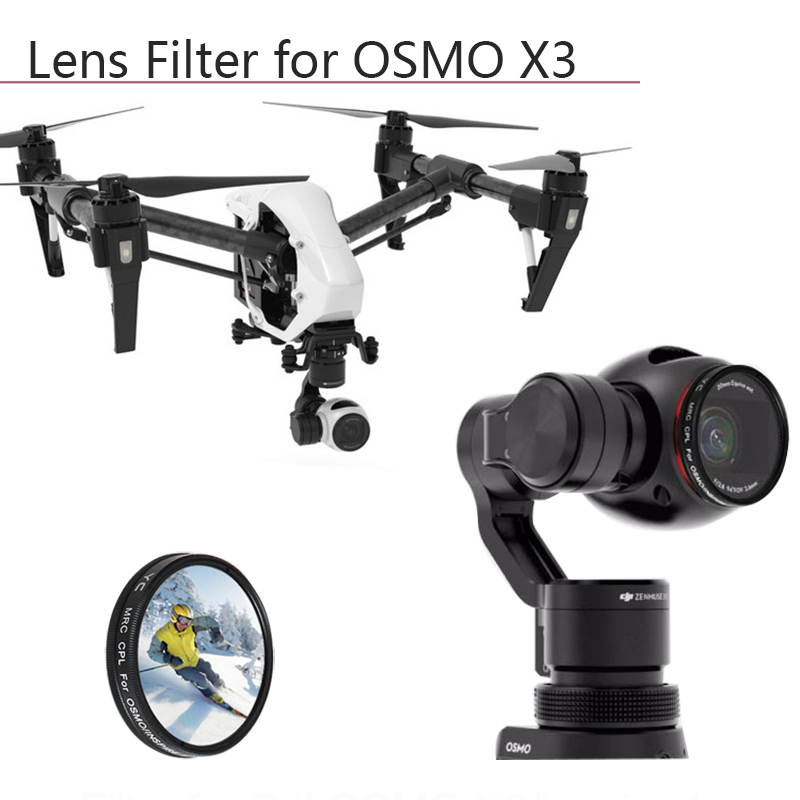 UV CPL ND8 ND16 ND2-400 voor Inspire 1X3 Camera OSMO X3 Camera Handheld Gimbal Lens Filter Polarisatie Neutral dichtheid Filter