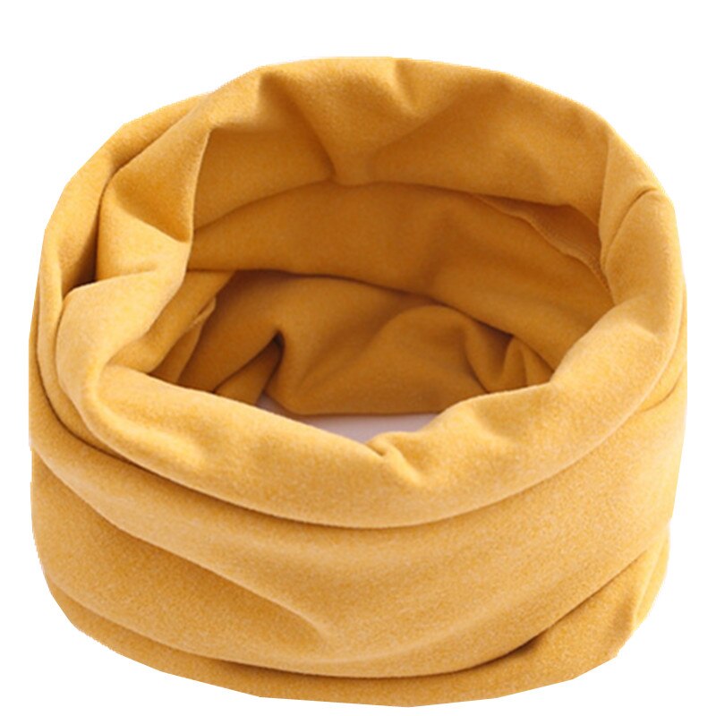 Solid Candy Kleur Baby Sjaal Katoen Ring Sjaal Kinderen Hals Kraag Jongen Kinderen Halsdoek Herfst Winter Meisjes Sjaal: solid yellow