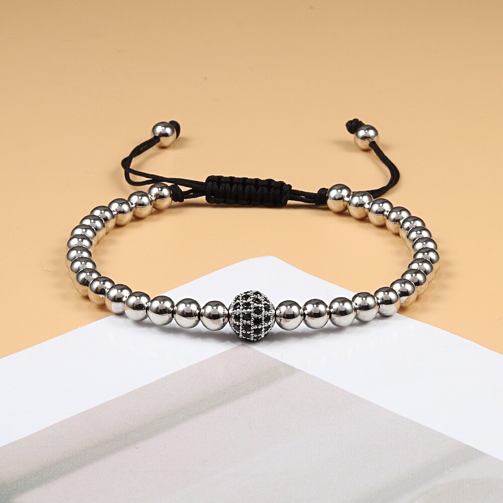 Leopard Head Bracelet Adjustable Beads Pave Zircon Bracelet For Men Women Charm Jewelry Best Friend: alloy