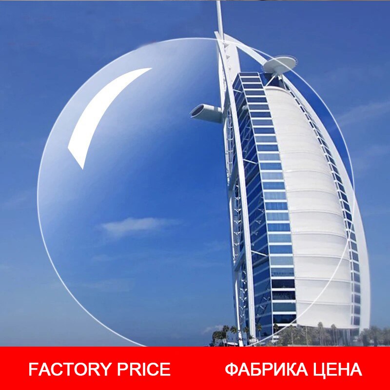 Asferische optische glazen lens sterkte lens anti-blue ray lens myopie fotochromatische lens progressieve lens zonnebrillen fitting