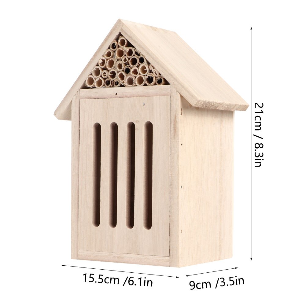 Handmade Honeycomb Box Wooden Insect Bee House Wood Bug Room Hotel Shelter Garden Decoration Nests Box Insect House: Type 5