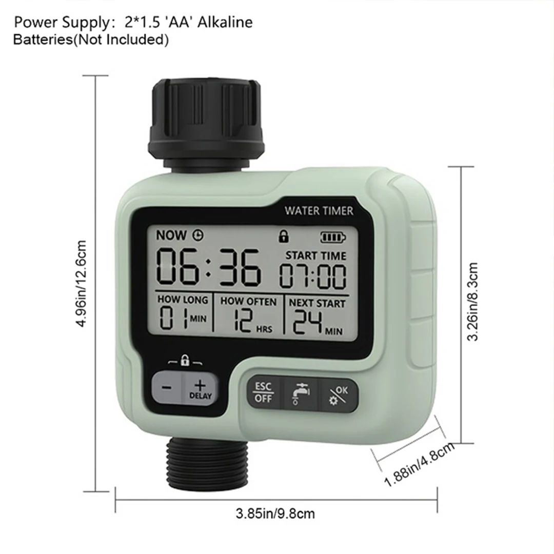 Watering Timer Programmable Garden Outdoor Hose Faucet Water Timer Automatic Watering System Suitable Lawn Digital Irrigation