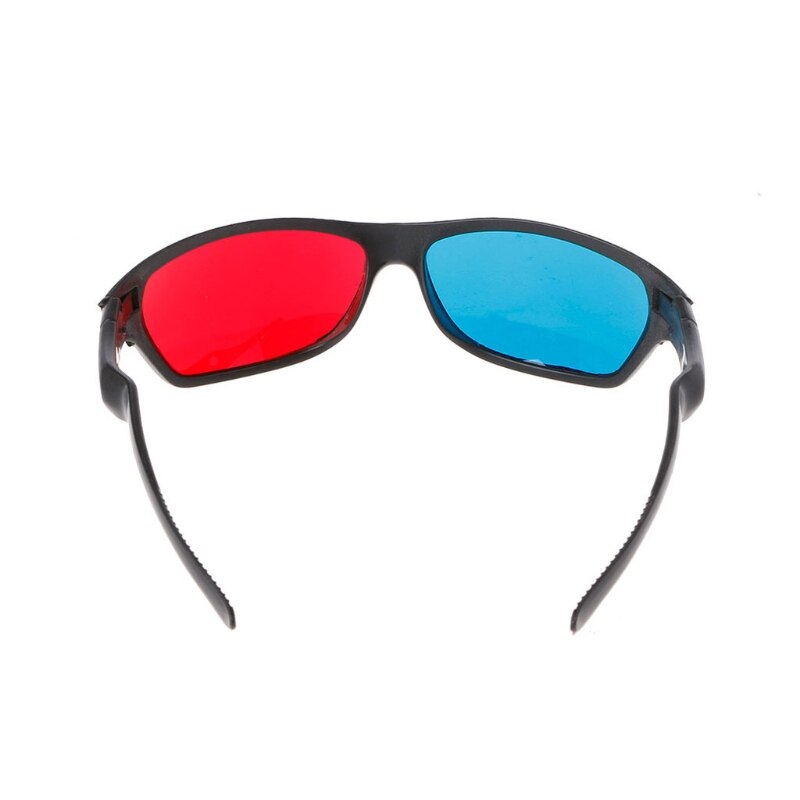 Gafas 3D marco blanco Universal rojo azul Anaglyph 3D gafas para películas juego DVD Video TV