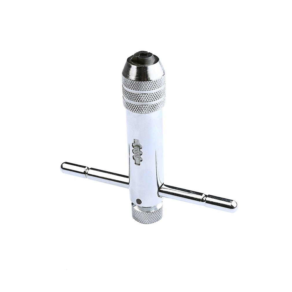 Verstelbare t-greep ratel tapsleutel machinistengereedschap gedraaide draad tappen handtapsleutel t-vormige tap scharnier handgereedschap