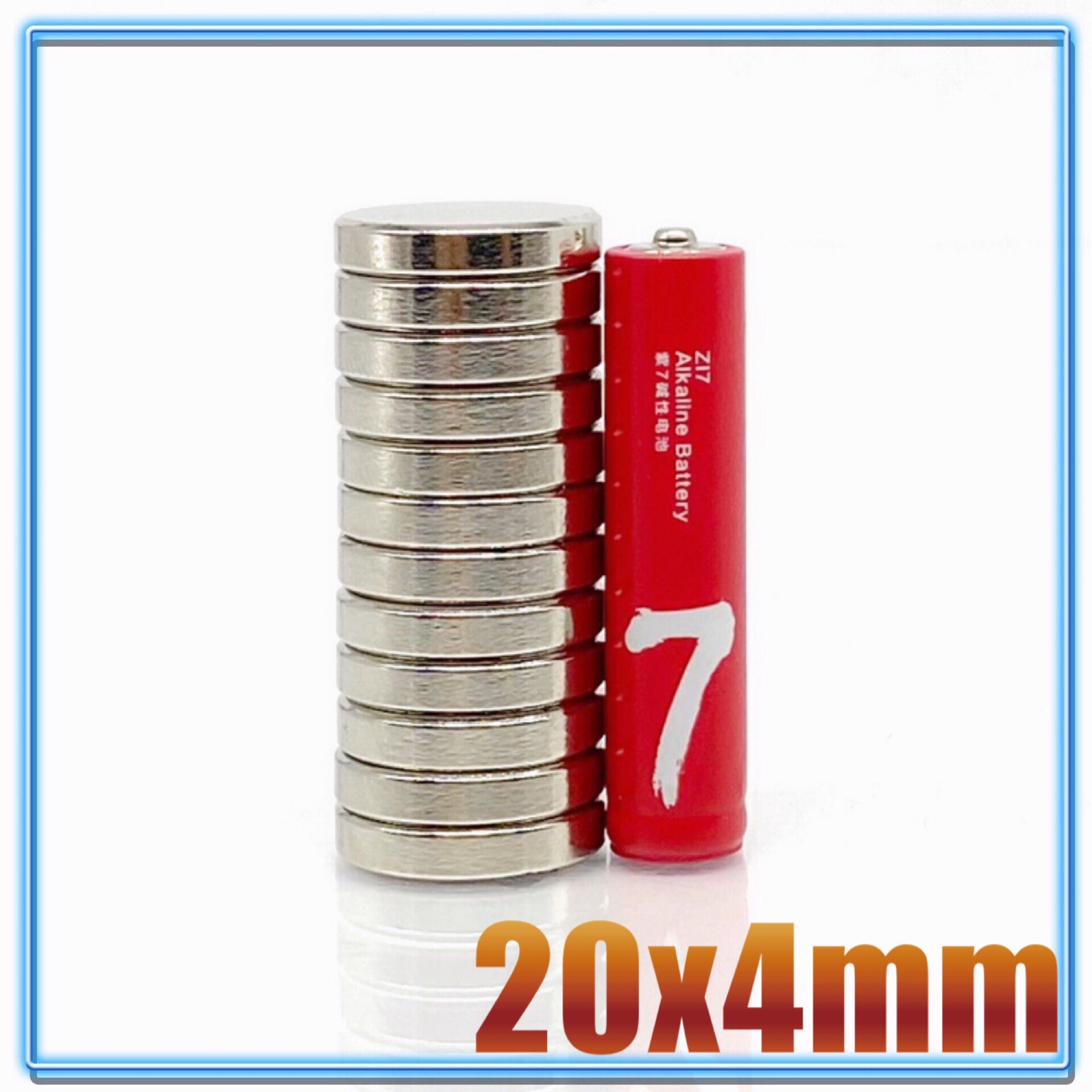 2-100PCS 20x4 Permanent Round Magnets 20mm X 4mm Neodymium Magnet N35 20x4mm Strong Magnetic Magnets 20*4 Powerful Magnets