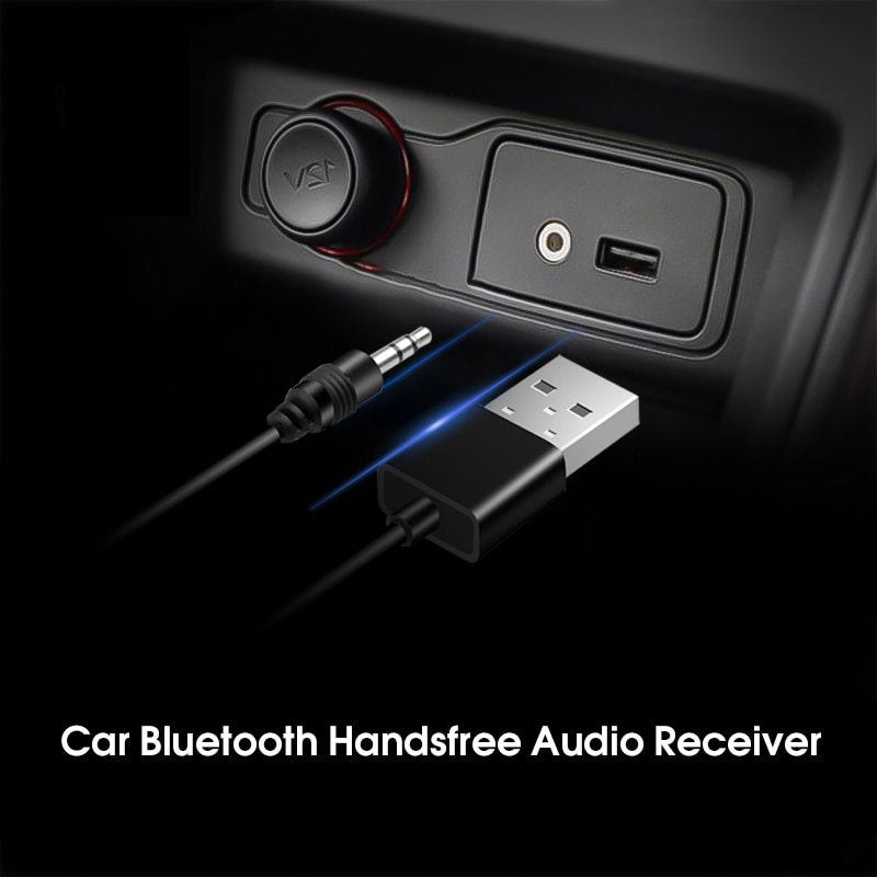 Hot car bluetooth adapter receiver wireless stereo music 3,5mm aux jack audio receiver mini usb bluetooth for car speakers