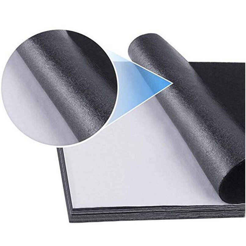 Counter Product display cloth Black Felt Fabric Adhesive Sheets Multipurpose Velvet Sheet Sticky Glue Back #2u13