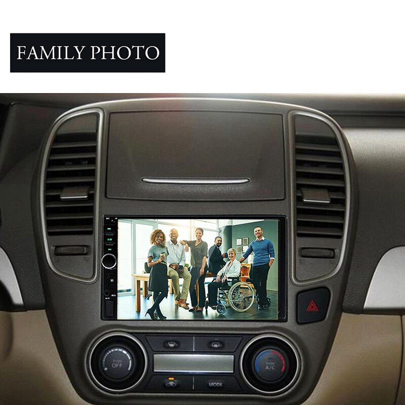 7 inch stereo auto  mp5 -speler hd digitale navigatie bluetooth druk op sn fm + camera