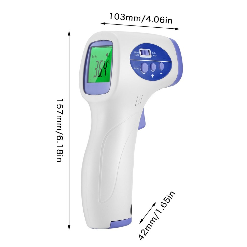 Infrarot Nicht-kontaktieren Stirn Temperatur Instrument Genaue Messung Handheld Bequem Thermodetector